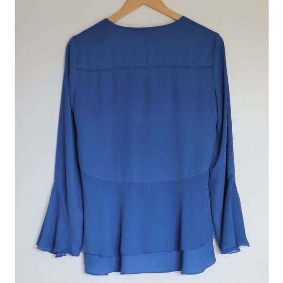 Blue Bell Long Sleeve High Low Blouse - Picture 2 of 6